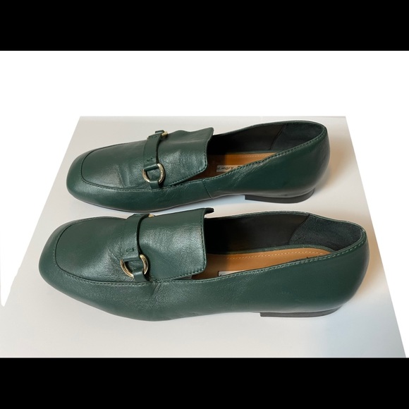 Square toe equestrian loafers green size 8 - Picture 2 of 12